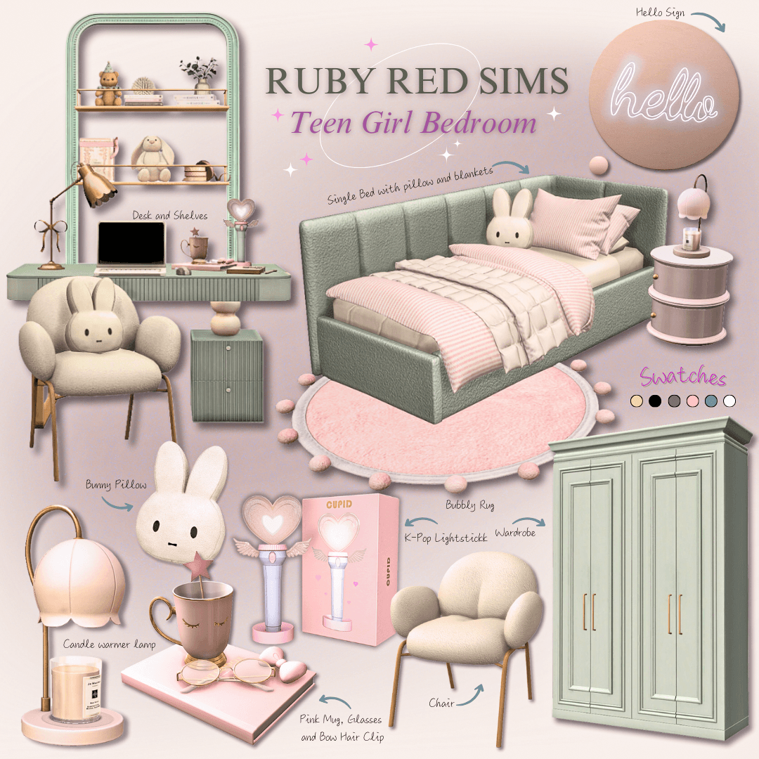Скриншот мода Спальня для подростка Teen Girl Bedroom